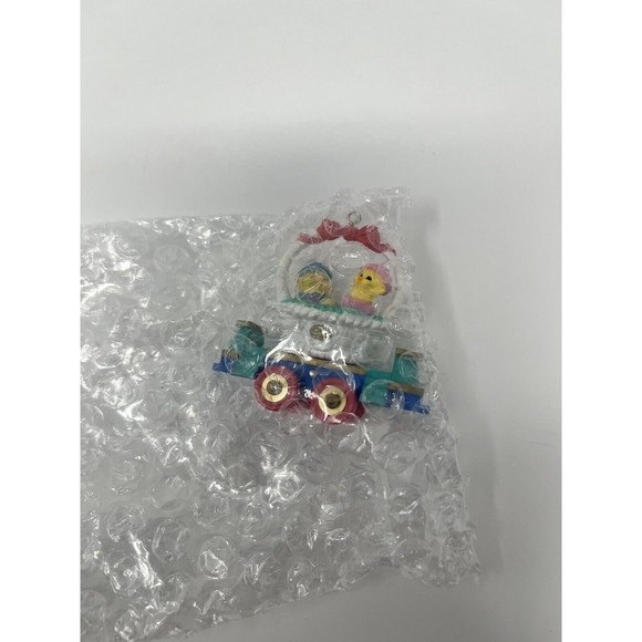 Vtg Hallmark Keepsake Ornament 1999 Flatbed Car Cottontail Express Series #4 - Picture 7 of 8